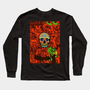 Charlie NFT - MaleMask with MexicanEye Color and DarkSkin on OpenSea Long Sleeve T-Shirt